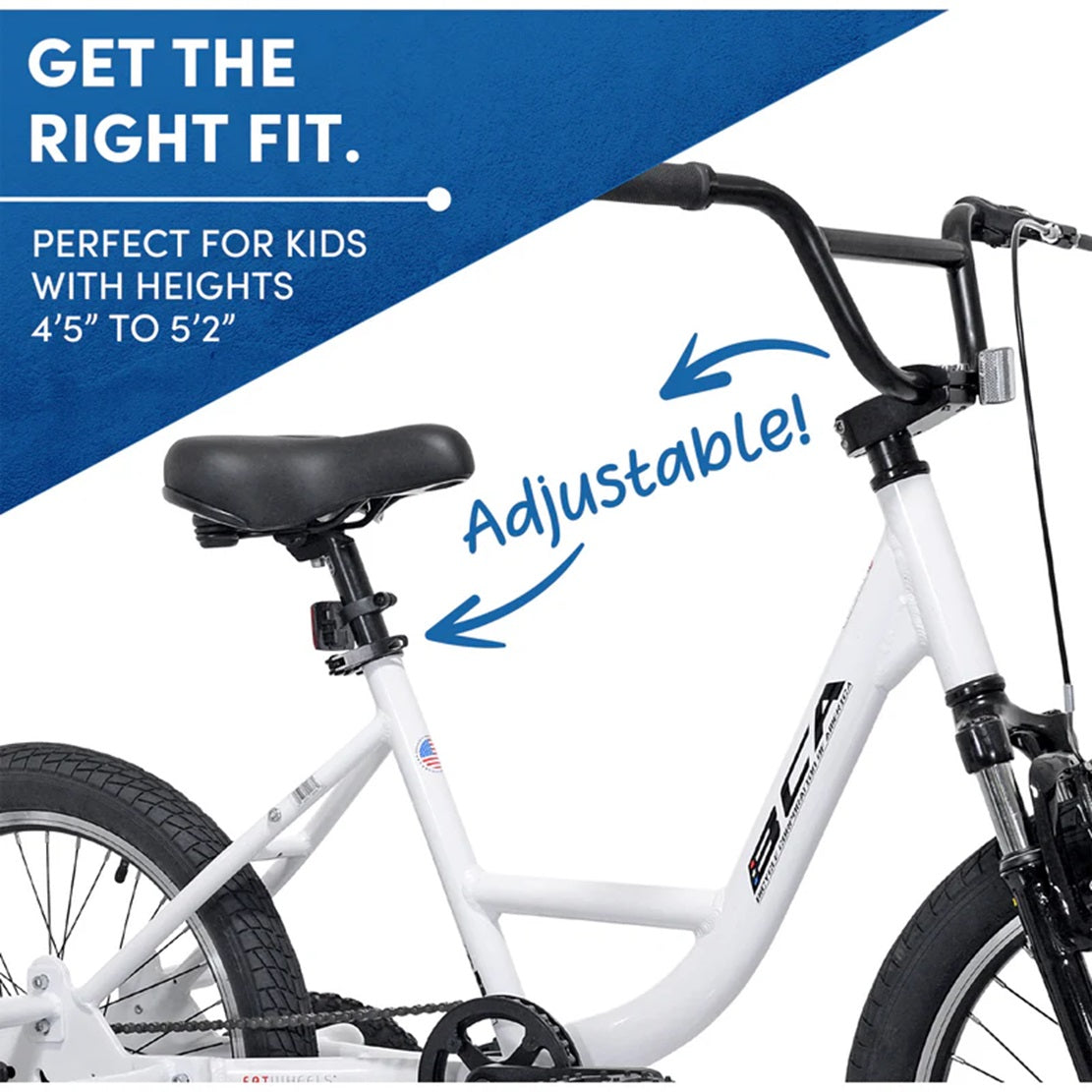 BCA FatWheels Adaptive 20" Training Wheel Bike (Recommended Height - 4'5" - 5'2"