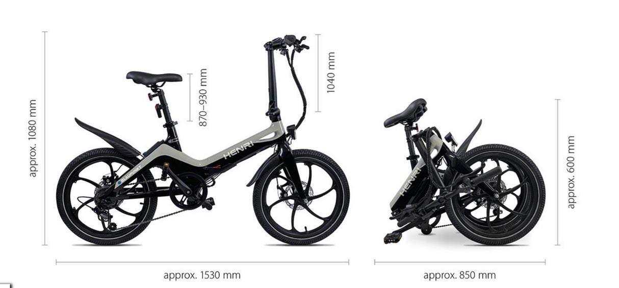 Blaupunkt Henri Shimano 20 Inch e-Folding Bike