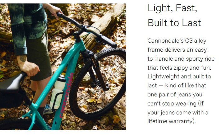 Cannondale Trail 2 9 Speed Front Suspension Mountain Bike