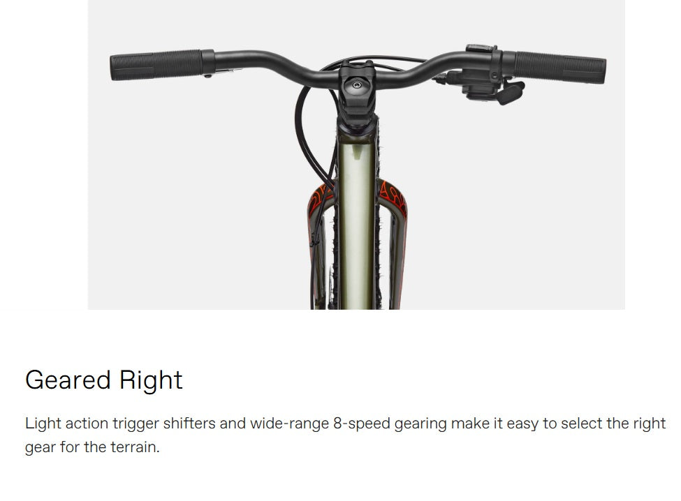 Cannondale Trail Plus 24 Kid's Mountain Bike (recommended for height 4'1" to 4'6")