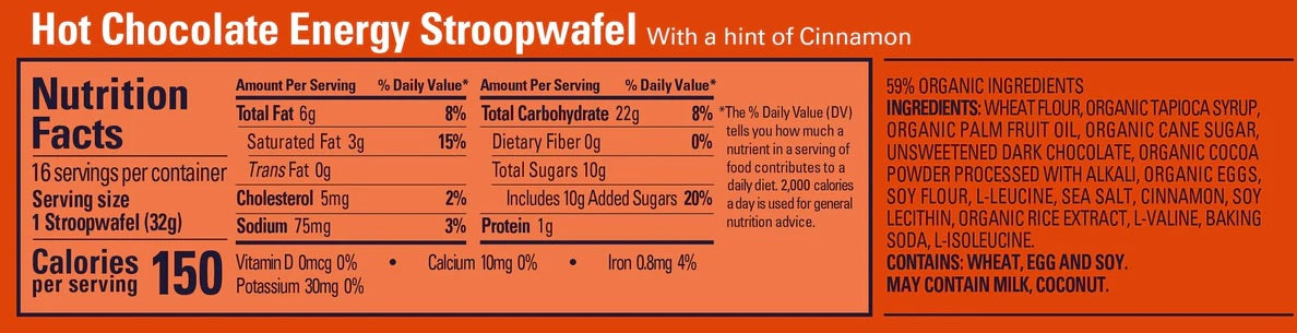GU Energy Stroopwafel Dutch Style Waffle Pre-Workout Nutrition