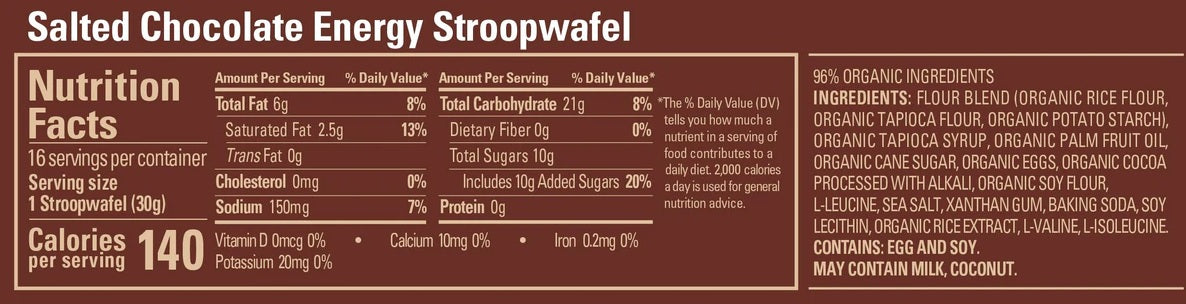 GU Energy Stroopwafel Dutch Style Waffle Pre-Workout Nutrition