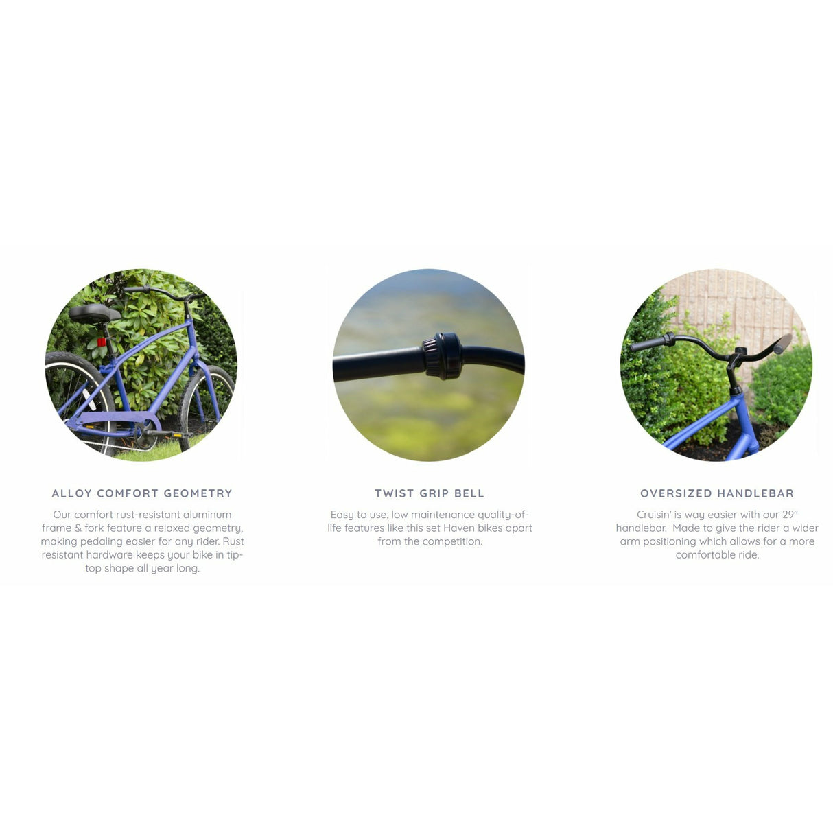 Haven Pointe 1 Single Speed Step Over 26" Aluminum Cruiser Bike