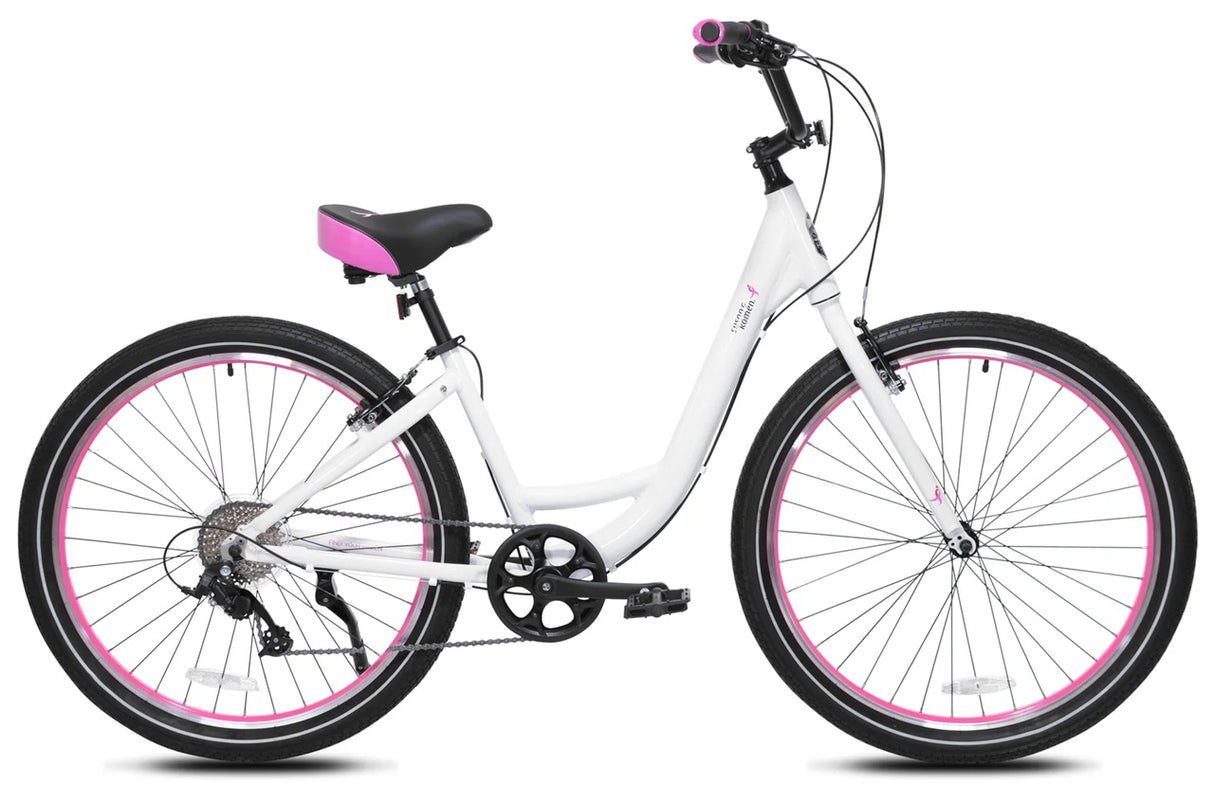 Susan G. Komen Haven 8 27.5 Step Thru 8 Speed Aluminum Beach Cruiser Bike