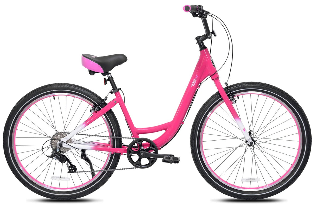 Susan G. Komen Haven 8 27.5 Step Thru 8 Speed Aluminum Beach Cruiser Bike