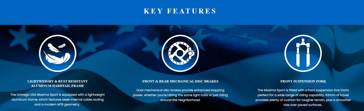 Univega Maxima Sport 700c 7 Speed Disc Hybrid Bike