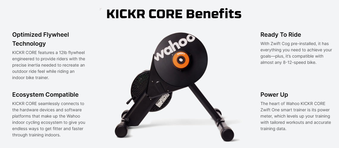 Wahoo KICKR CORE Zwift One Smart Bicycle Trainer