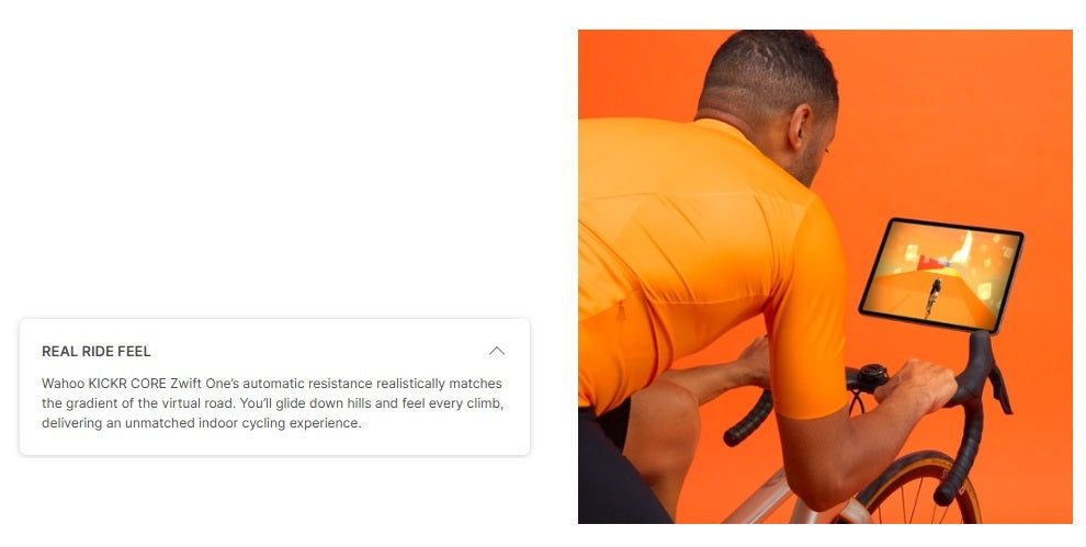 Wahoo KICKR CORE Zwift One Smart Bicycle Trainer